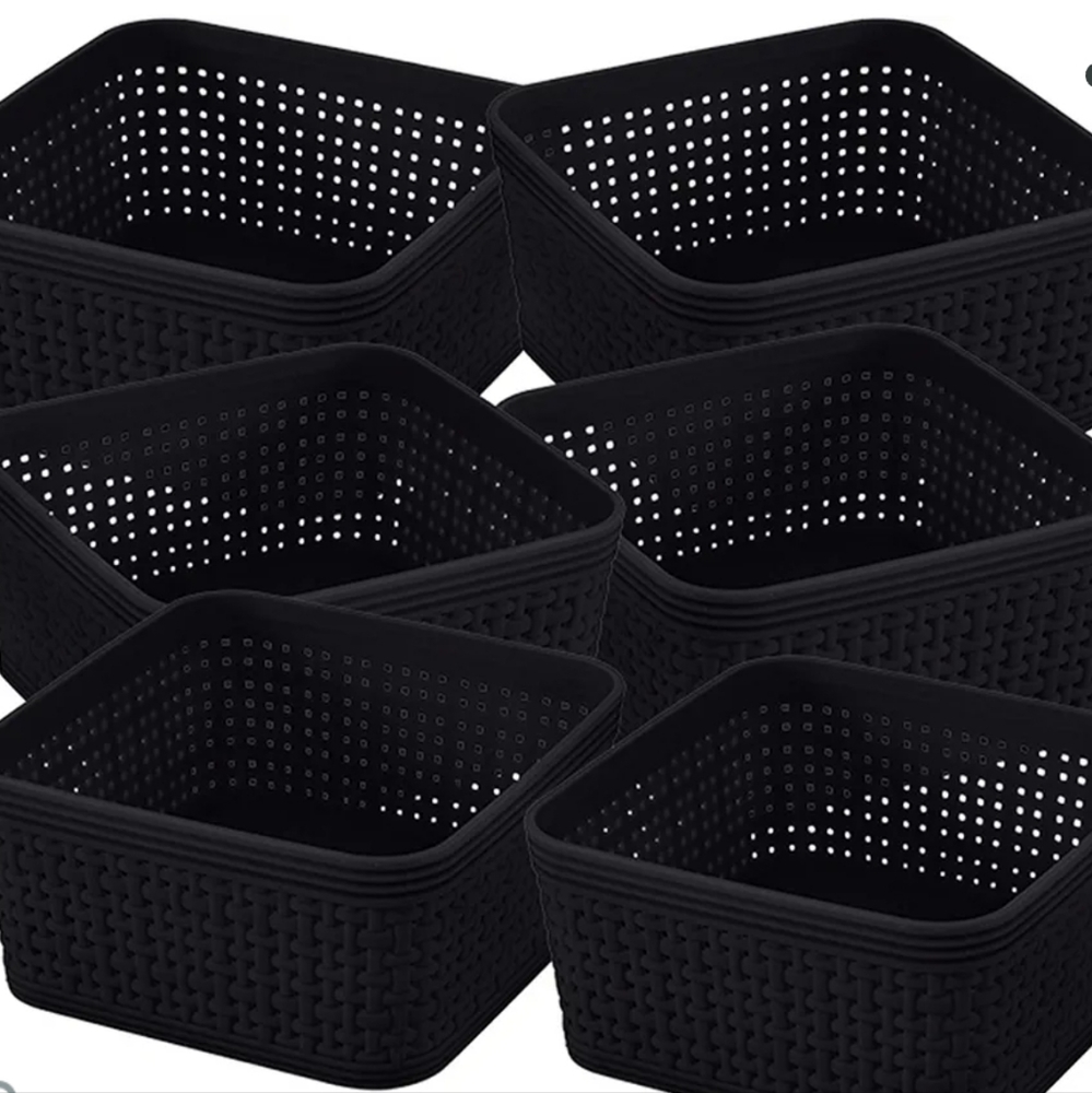 6 set small organizing bins